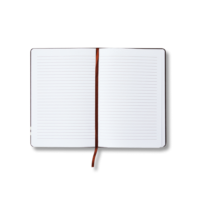 Vegan Leather Journal - Brown - Image 2