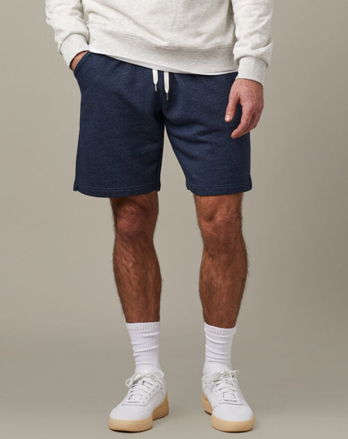 Tims Unisex French Terry Shorts - Navy Marl 9" - Image 1
