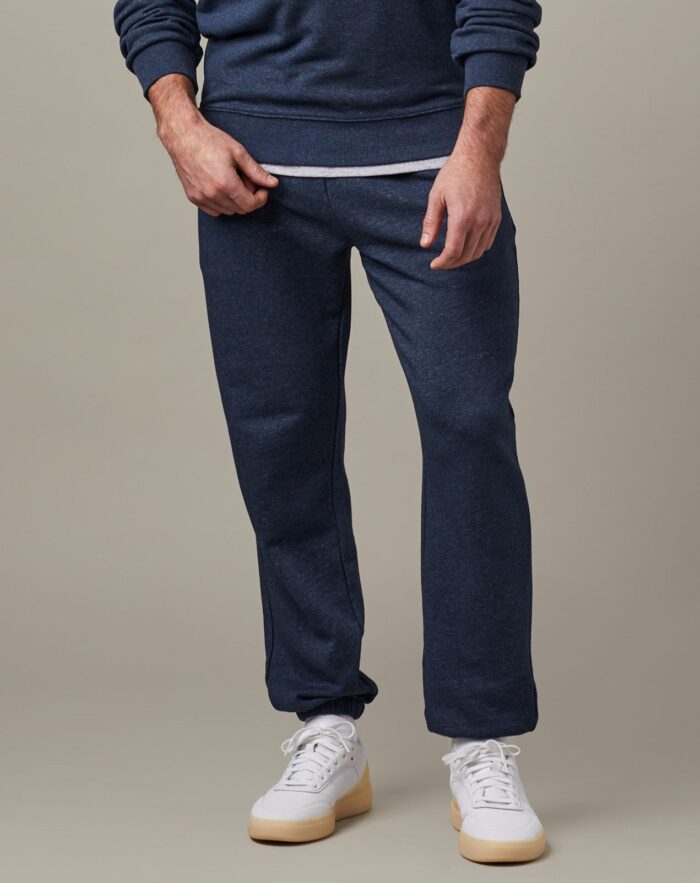 Tims Unisex French Terry Joggers - Navy Marl - Image 1