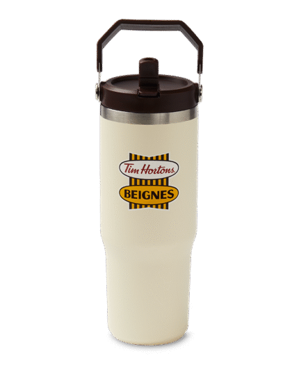 30oz Stainless Steel Top Handle Tumbler - French Retro Logo