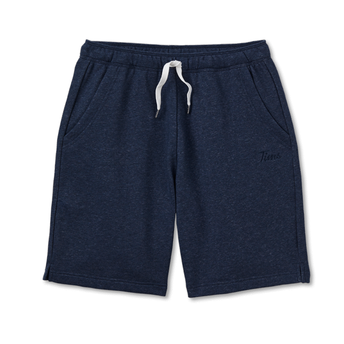 Tims Unisex French Terry Shorts - Navy Marl 9" - Image 7